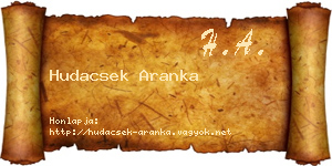 Hudacsek Aranka névjegykártya